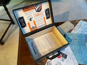 1950s Jim  Foster Clothes Sales Rep Kit - Door to Door Salesman Kit 1953