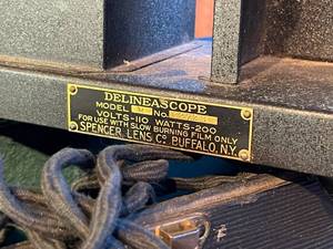 Awesome Old Spencer Lens Company Delineascope  Film projector