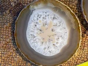 Polished  Geode Stone Slices - 5 Pieces