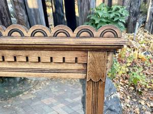 Antique Victorian  Hanging Mirror with Ledge