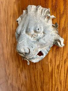 Antique Architectural Metal Lions Head