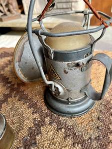 Vintage Handheld Lantern Lamp &amp Antique Brass Binoculars