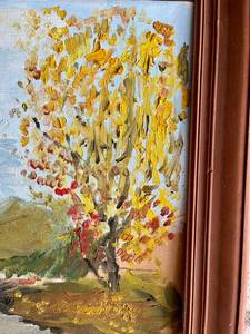 Oil  Painting on board Fall Landscape by Pier Gustafson