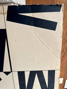 Vintage GalleryExhibition poster - Moderna Museet whiteblack&nbsp