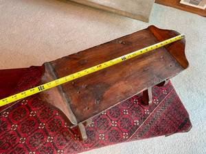 Early Primitive Antique Wooden Bench