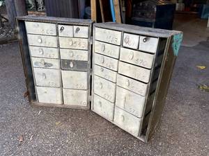 Very Cool Vintage Military  Cabinet wMany Drawers
