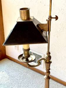 Vintage  Chapman &amp Meyer Floor Lamp wUnique Telescoping Metal Shade