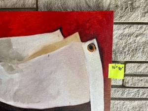 Oil  on Canvas Pier Gustafson - folded flags