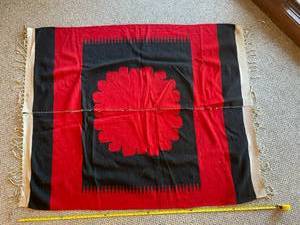 Old Vintage Hand Woven Wool Southwestern Rug