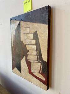 Oil  on Canvas by Well Gustafson - Abstract Stairs