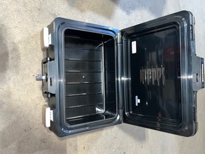 0.24 cu. ft. Molded Fire Resistant and Waterproof Portable Chest with Carry Handle, Key and Double Latch Lock