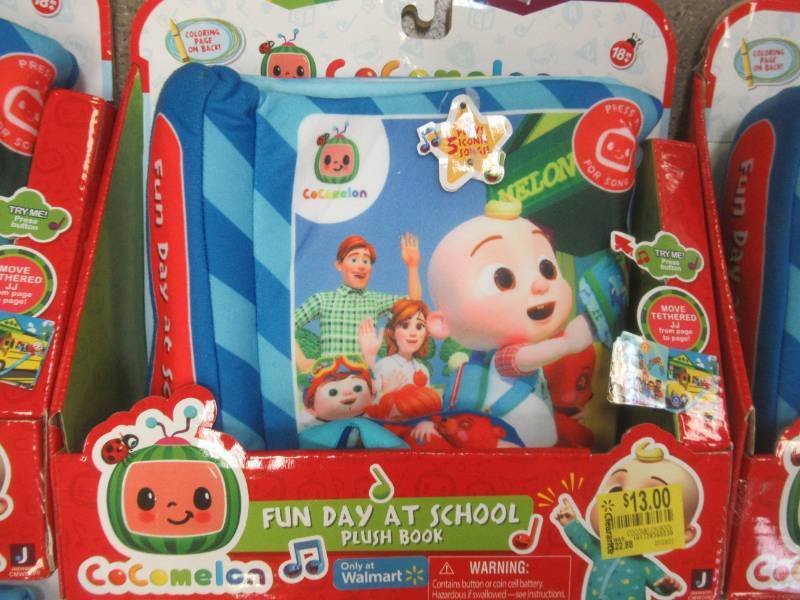lot 626 image: (6) CoComelon Official Musical Plush Book, Fun Day At School  - SOLD AS IS