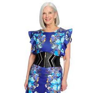 Marc Bouwer Faux Leather Snap & Zipper Detailed Stretch Belt-XSS