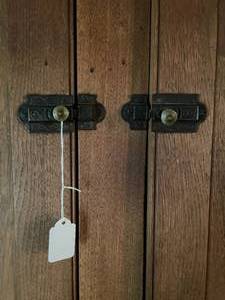 lot 30 image: 19th c. Wood Step Back Cupboard