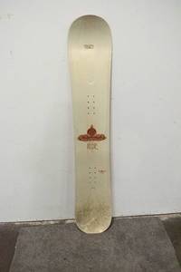 lot 59 image: Ride Timeless Red & Cream Colored Snowboard with Ridged Top