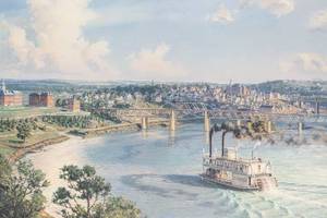 lot 242 image: John Stobart Knoxville The City of Knoxville Arriving from Chattanooga, 1891 Ltd Ed. Signed & Numbered Print