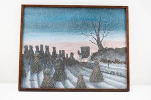 lot 42 image: J. Howard Trump Early Snow Original Painting on Canvas