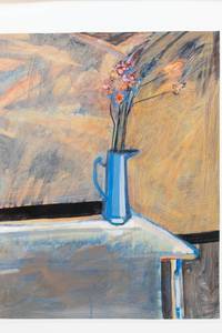 lot 5 image: Jimmy Lueders Vanishing Table Original Oil Painting on Museum Board