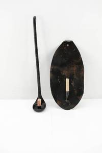 lot 128 image: 2 Vintage Metal Decorative Candlestick Holders