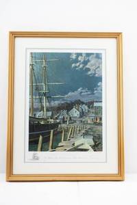 lot 39 image: John Stobart Westport Point The Whaling Brig Kate Cory at Her Home Port in 1862 Ltd Ed. Signed, Numbered & Remarqued Print