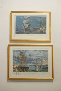 lot 148 image: 2 John Stobart Maritime Prints of Seattle Harbors, Ltd Ed. Signed & Numbered, 1 Remarqued