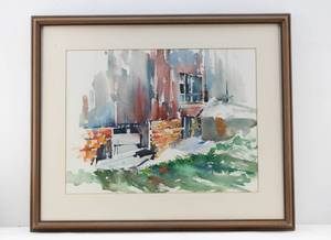 lot 151 image: David Acuff Last Trace of Winter Original Watercolor Painting