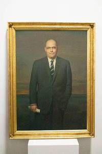 lot 181 image: Large J.R. Essig Oil on Canvas Original Portrait Painting