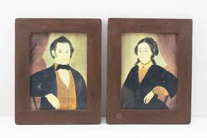 lot 213 image: Pair Jacquelyn Trone Vintage Signed & Numbered Prints of John Richardson Hunt & Eliza Ann Hunt