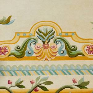 lot 38 image: Very Large 20 x 14 Stark Carpet Corp. Floral Wool Rug