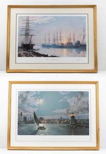 lot 219 image: Two John Stobart Ltd Ed. Signed & Numbered Prints of Nantucket