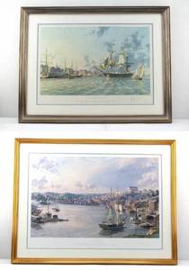 lot 220 image: Two John Stobart Ltd Ed. Signed & Numbered Maritime Prints of Virginia