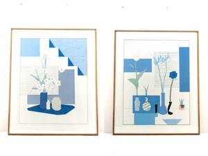 lot 194 image: Pair of Kalich Ltd Ed. Signed & Numbered Floral Prints