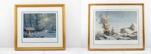 lot 234 image: Two John Stobart Maritime Snowy Winter Ltd Ed. Signed & Numbered Prints