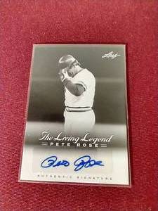Autographed Pete Rose Card