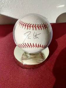 Autographed Darin Erstad OML Baseball