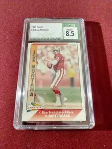 Graded & Slabbed Joe Montana Card - NMMint 8.5