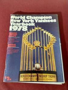 1978 New York Yankees Yearbook