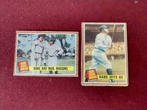 (2) 1962 Babe Ruth Special Cards