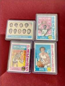 (4) Vintage Basketball Cards - 1970s