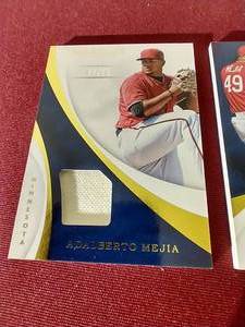 (2) Adalberto Mejia Relic Cards - #d99