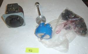 lot 46 image: Some industrial items, Powerstat, some kind of sensor and a bag of speakers