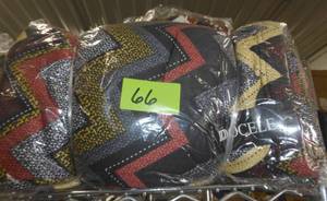 lot 66 image: Pack of 12 Lined Leggings - Zigzag pattern browns