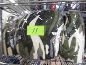 lot 71 image: Pack of 12 Lined Leggings - green tan black camo pattern