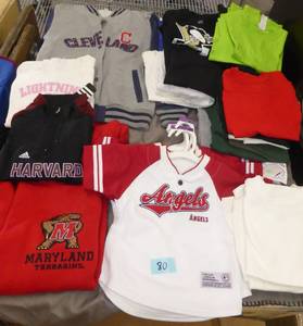 lot 80 image: 50 pieces of new kids tshirts, jerseys, hoodies various sizes