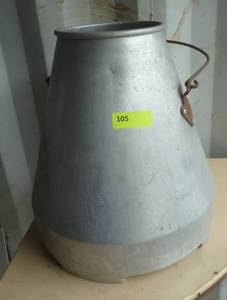 lot 105 image: Big cream separator pail