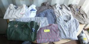 lot 114 image: 10 Mens XL shirts long sleeved, pre-owned