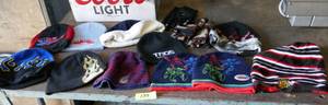 lot 139 image: A bunch of kids hats, pre-owned