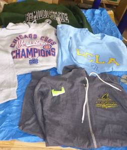lot 143 image: FOUR Adult Large New Sweatshirts