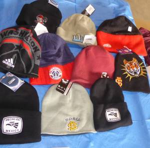 lot 148 image: Group of 10 New Stocking hats