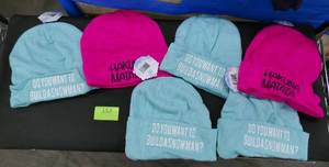 lot 157 image: 6 New Disney stocking hats